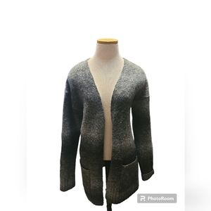 Wool blend Ruff Hewn wool blend open front cardigan